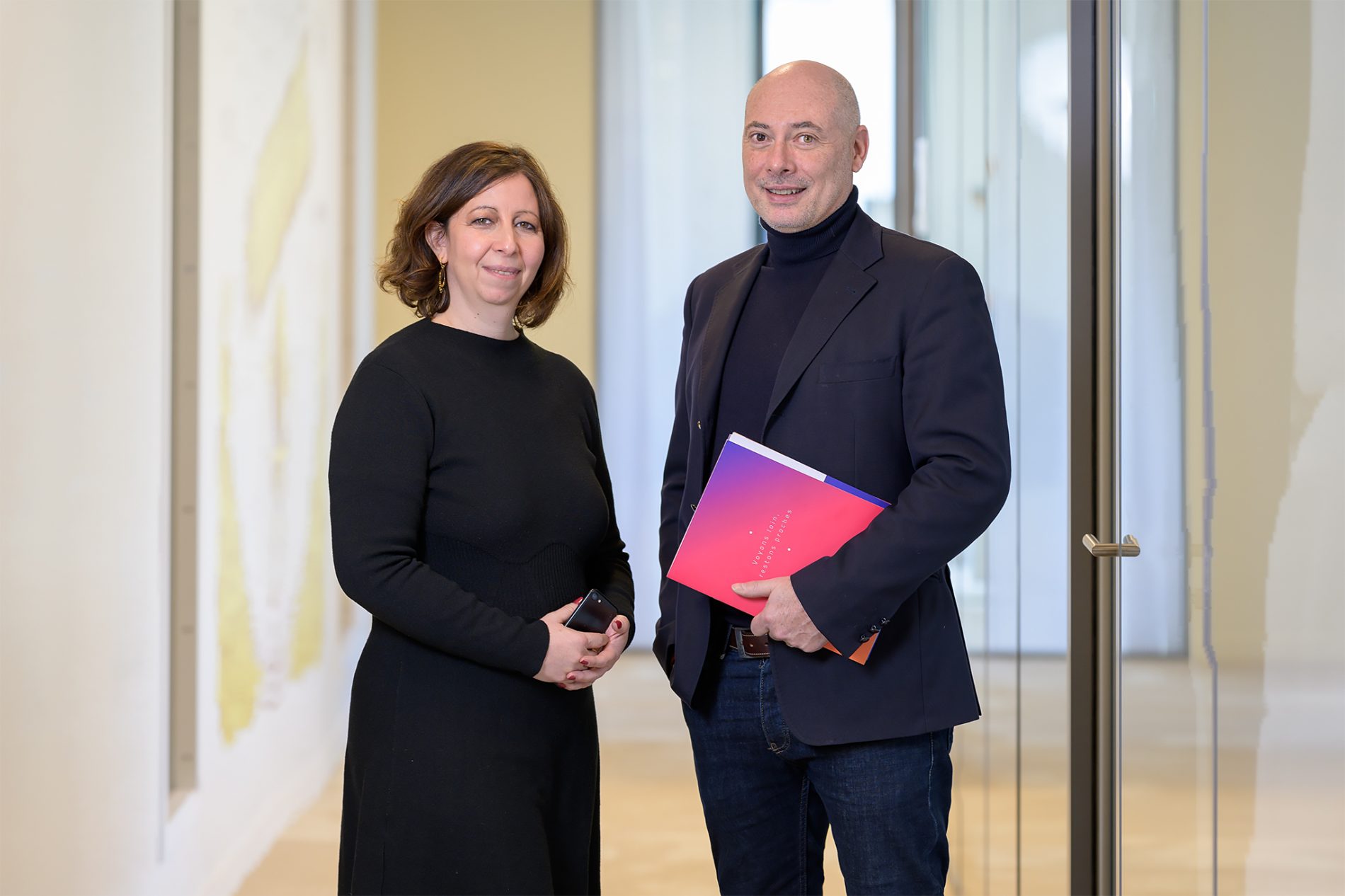 Photo de groupe Stéphane Théry et Nathalie Fajnzyn - Société INCITU